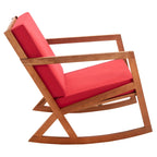 SAFAVIEH Rocking Chair d'extérieur Vernon avec Coussin - 26L x 38P x 31H