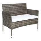 SAFAVIEH Abdul Ensemble de conversation 4 pièces d'extérieur. - 42L x 23P x 33H