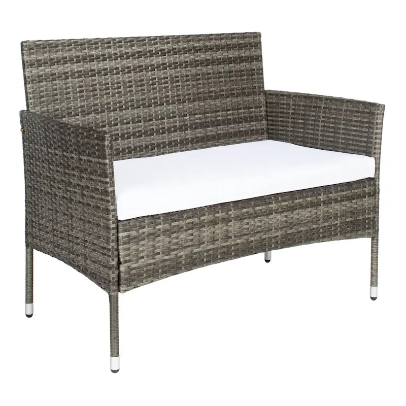 SAFAVIEH Abdul Ensemble de conversation 4 pièces d'extérieur. - 42L x 23P x 33H