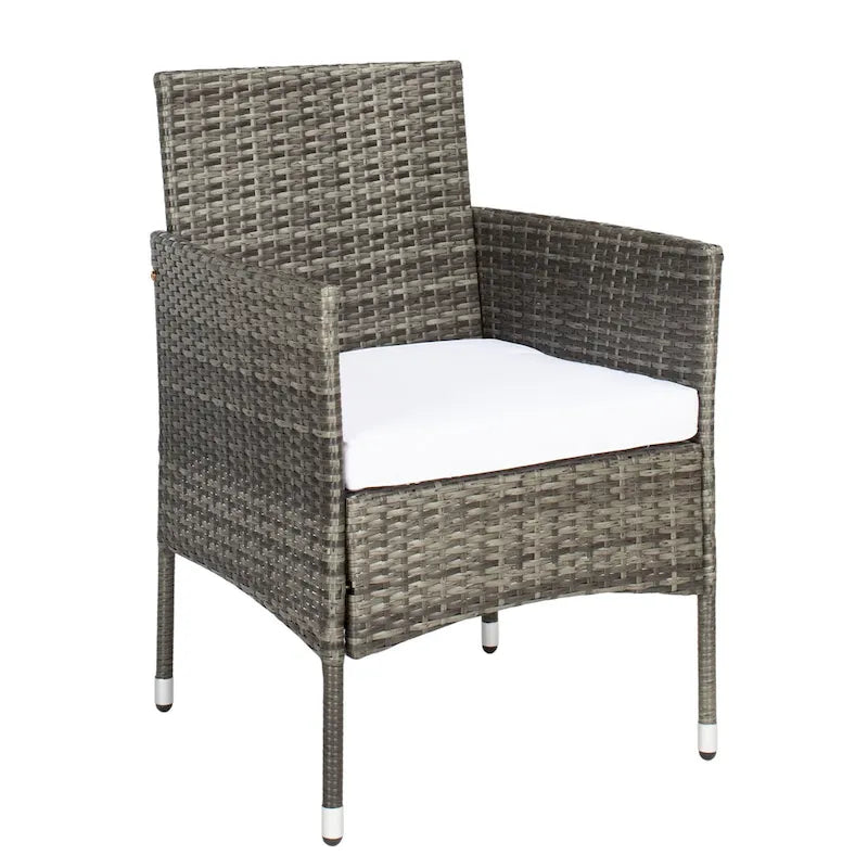 SAFAVIEH Abdul Ensemble de conversation 4 pièces d'extérieur. - 42L x 23P x 33H