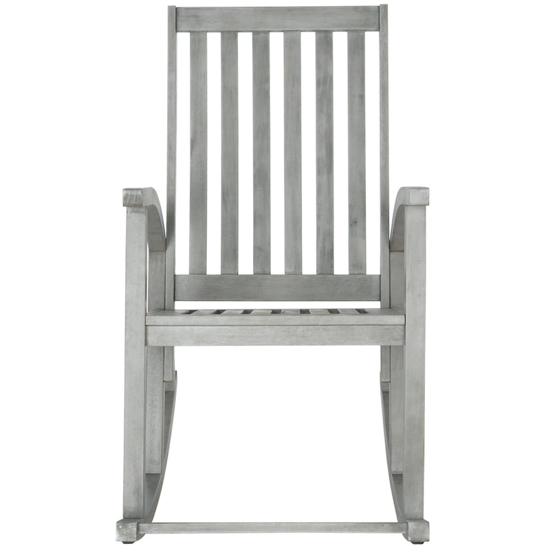 SAFAVIEH Clayton Brown Finish Acacia Wood Rocking Chair - 26W x 34D x 45H