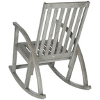 SAFAVIEH Clayton Fauteuil à bascule en bois d'acacia finition marron - 26L x 34P x 45H