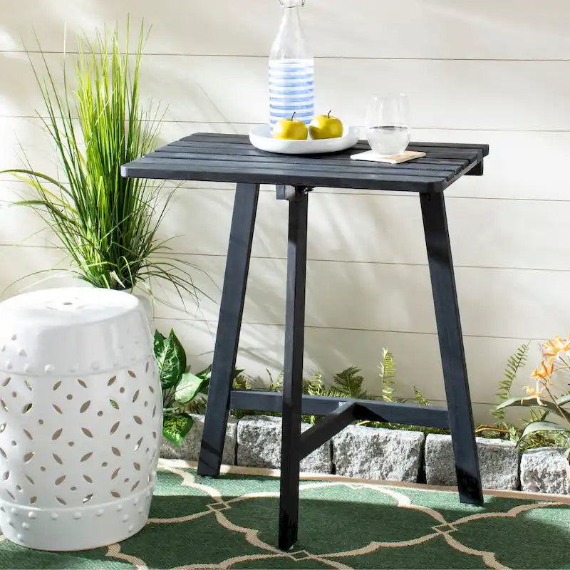 SAFAVIEH Outdoor Living Benton Balcony Table - Dark Slate Gray - 24W x 15D x 28H