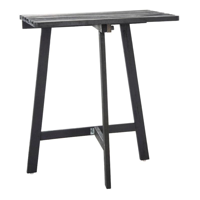 SAFAVIEH Outdoor Living Table de balcon Benton - Gris ardoise foncé - 24 l x 15 P x 28 H