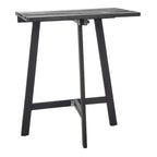SAFAVIEH Outdoor Living Table de balcon Benton - Gris ardoise foncé - 24 l x 15 P x 28 H