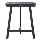 SAFAVIEH Outdoor Living Table de balcon Benton - Gris ardoise foncé - 24 l x 15 P x 28 H