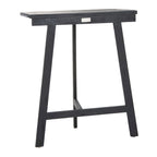SAFAVIEH Outdoor Living Table de balcon Benton - Gris ardoise foncé - 24 l x 15 P x 28 H