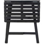 SAFAVIEH Outdoor Living Table de balcon Benton - Gris ardoise foncé - 24 l x 15 P x 28 H