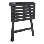 SAFAVIEH Outdoor Living Table de balcon Benton - Gris ardoise foncé - 24 l x 15 P x 28 H