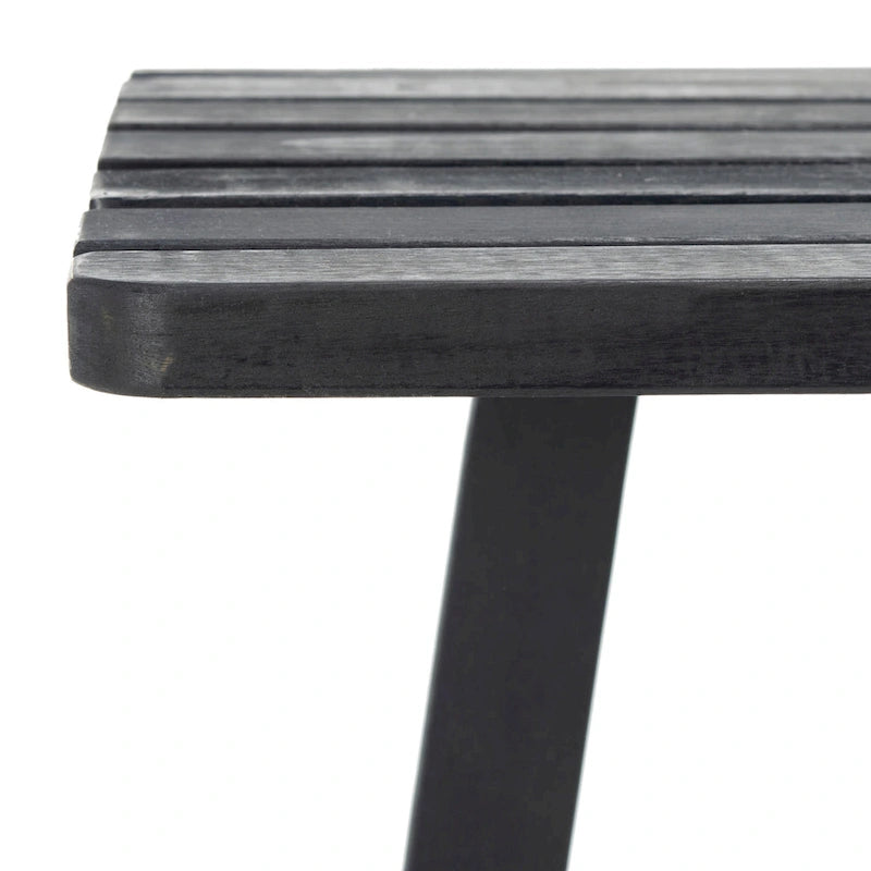 SAFAVIEH Outdoor Living Table de balcon Benton - Gris ardoise foncé - 24 l x 15 P x 28 H
