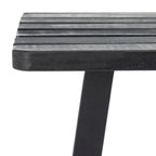 SAFAVIEH Outdoor Living Table de balcon Benton - Gris ardoise foncé - 24 l x 15 P x 28 H