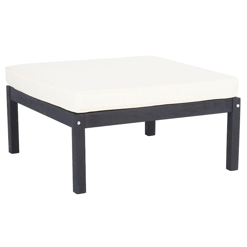 SAFAVIEH Outdoor Living Ensemble sectionnel 5 pièces Ronson – Gris ardoise foncé/Beige – 27L x 27P x 27H