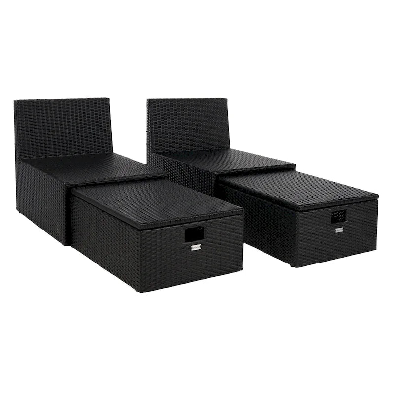 Canapé Pramla d'extérieur SAFAVIEH - 29L x 23P x 25H