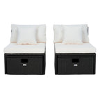 Canapé Pramla d'extérieur SAFAVIEH - 29L x 23P x 25H