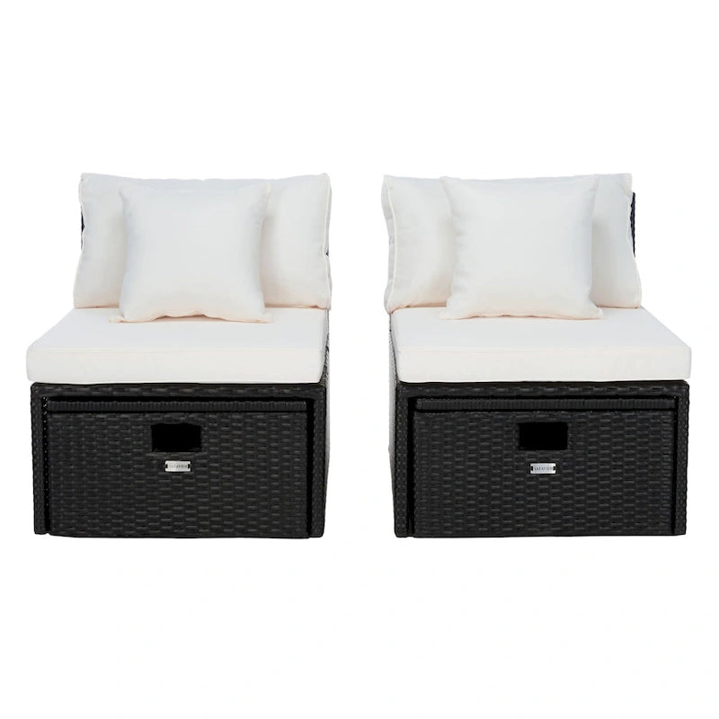 Canapé Pramla d'extérieur SAFAVIEH - 29L x 23P x 25H