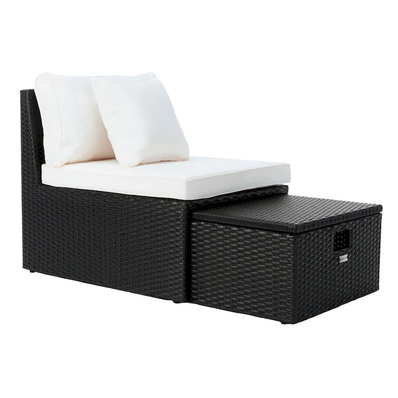 Canapé Pramla d'extérieur SAFAVIEH - 29L x 23P x 25H