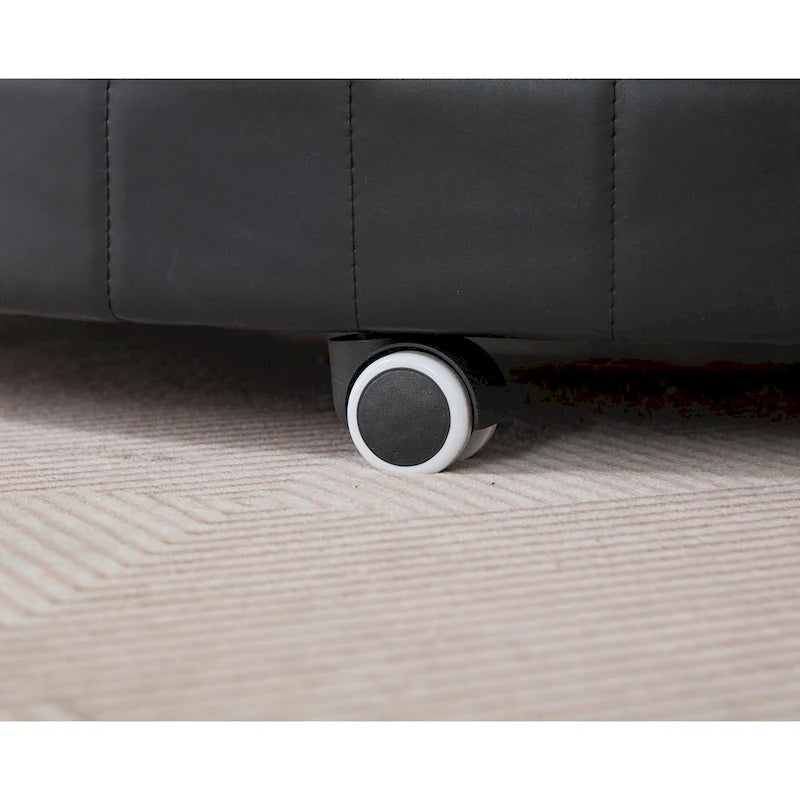Fauteuil pivotant rond surdimensionné de 52,75 po avec support de téléphone réglable