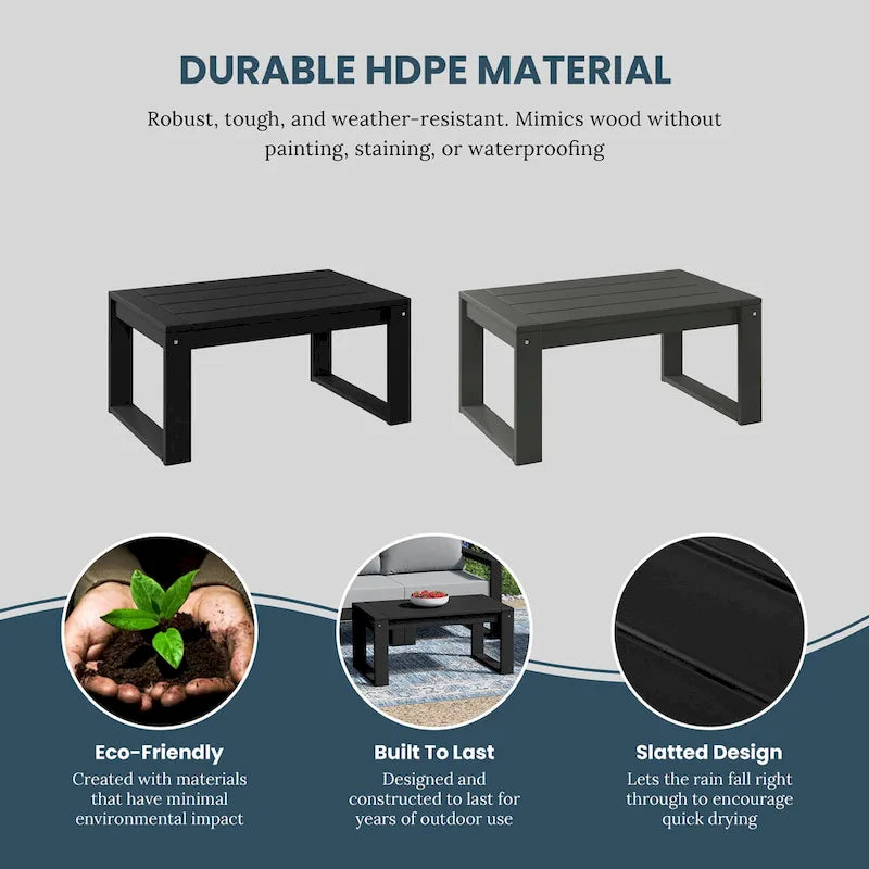 Table basse de patio Polytrends Endless