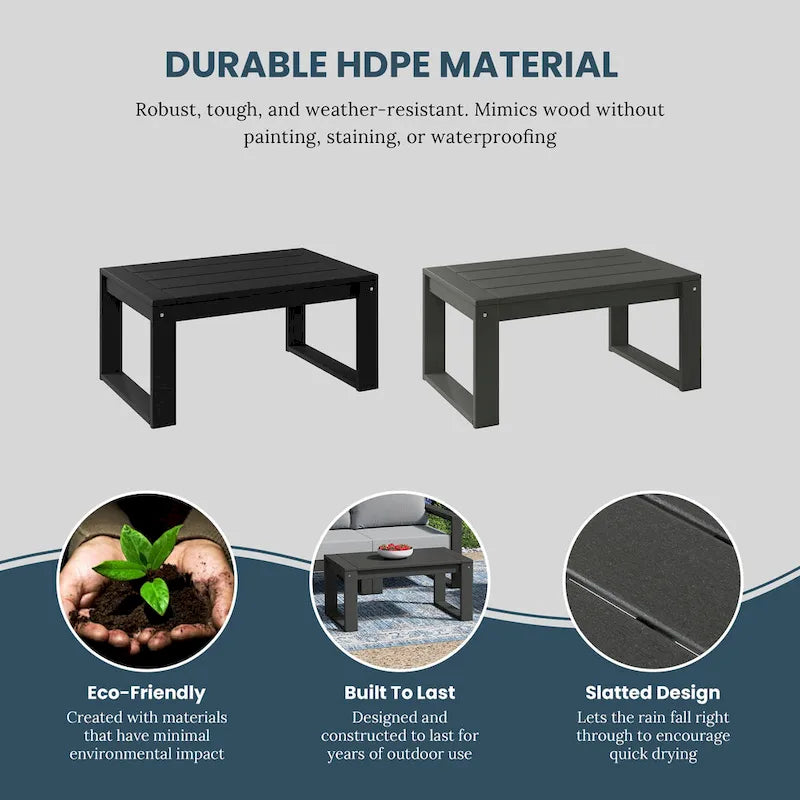 Table basse de patio Polytrends Endless