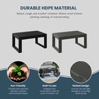 Table basse de patio Polytrends Endless