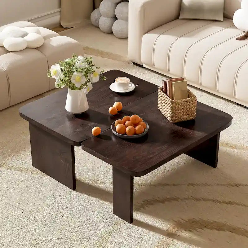 U Can Ensemble de tables basses minimalistes, design multifonctionnel pour salon
