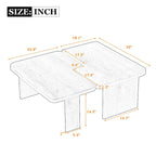 U Can Ensemble de tables basses minimalistes, design multifonctionnel pour salon