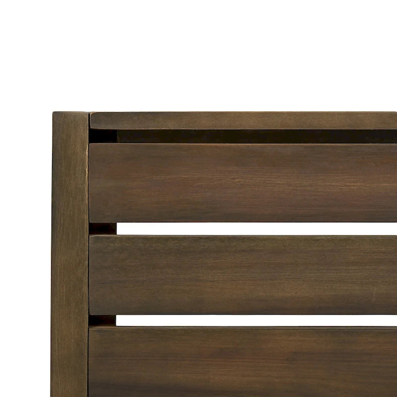 Christopher Knight Home - Ensemble Mira élégant en bois d'acacia et rotin pour l'extérieur