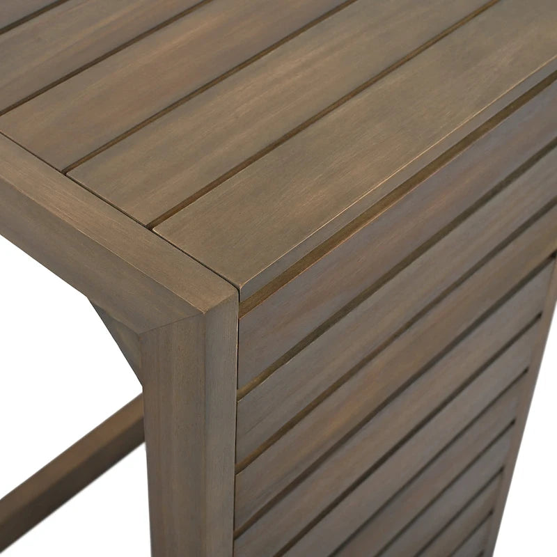 Christopher Knight Home - Ensemble Mira élégant en bois d'acacia et rotin pour l'extérieur