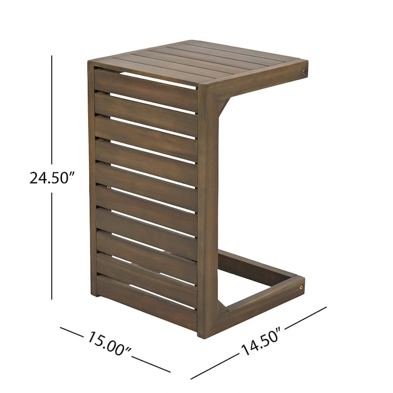 Christopher Knight Home - Ensemble Mira élégant en bois d'acacia et rotin pour l'extérieur