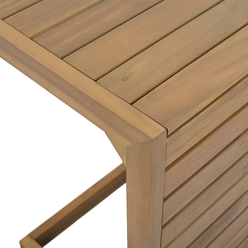 Christopher Knight Home - Ensemble Mira élégant en bois d'acacia et rotin pour l'extérieur