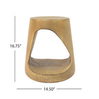 Christopher Knight Home - Table d'appoint ronde Emery Hollow au fini grain de bois