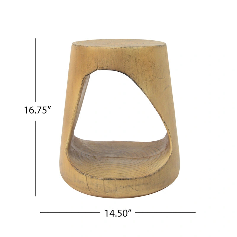 Christopher Knight Home - Table d'appoint ronde Emery Hollow au fini grain de bois