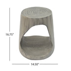 Christopher Knight Home - Table d'appoint ronde Emery Hollow au fini grain de bois
