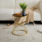 Christopher Knight Home - Lydia Modern Side Table with Sleek Metal Frame and Mirror Top
