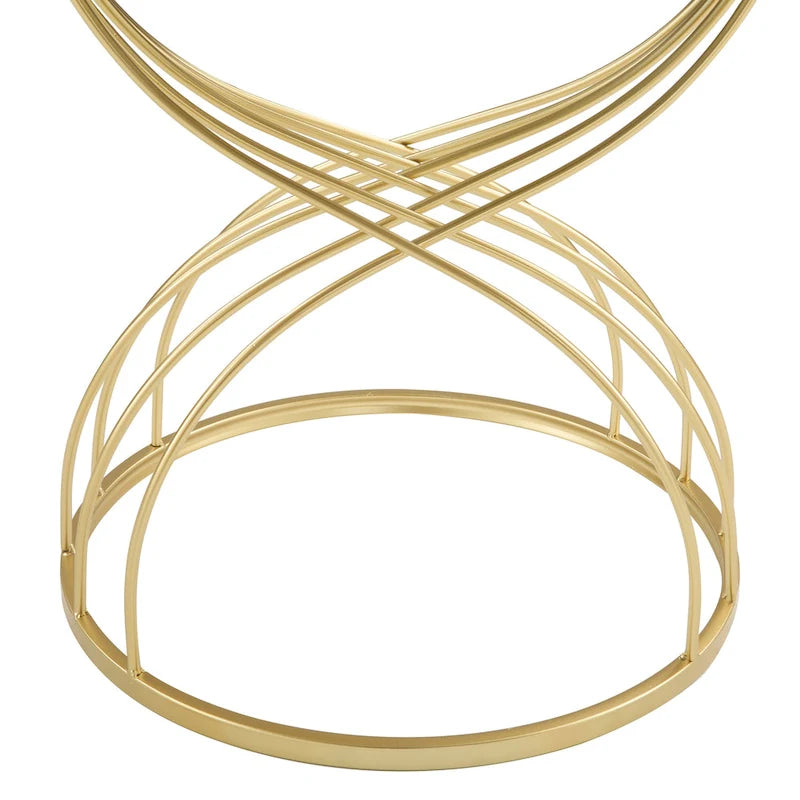 Christopher Knight Home - Table d'appoint moderne Lydia avec cadre en métal élégant et plateau en miroir