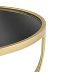 Christopher Knight Home - Table d'appoint moderne Lydia avec cadre en métal élégant et plateau en miroir