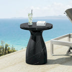 Christopher Knight Home - Table d'appoint Emilia d'extérieur en MGO et Travertin