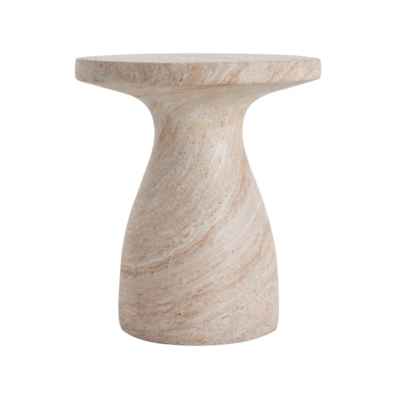 Christopher Knight Home - Table d'appoint Emilia d'extérieur en MGO et Travertin