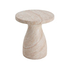 Christopher Knight Home - Table d'appoint Emilia d'extérieur en MGO et Travertin