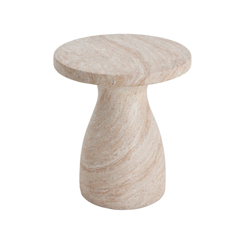 Christopher Knight Home - Table d'appoint Emilia d'extérieur en MGO et Travertin