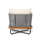 Christopher Knight Home - Fauteuil d'extérieur Emerson en bois d'acacia de style côtier avec coussins