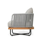Christopher Knight Home - Fauteuil d'extérieur Emerson en bois d'acacia de style côtier avec coussins