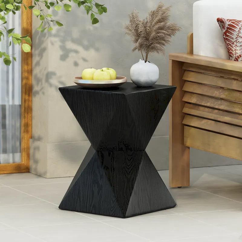 Table d'appoint carrée Moore Outdoor Modern en MGO par Christopher Knight Home - 14.00L x 14.00l x 18.00H