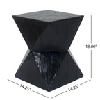 Table d'appoint carrée Moore Outdoor Modern en MGO par Christopher Knight Home - 14.00L x 14.00l x 18.00H