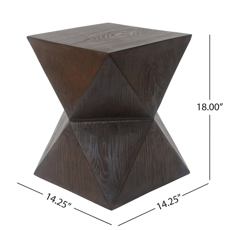 Table d'appoint carrée Moore Outdoor Modern en MGO par Christopher Knight Home - 14.00L x 14.00l x 18.00H