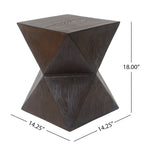 Table d'appoint carrée Moore Outdoor Modern en MGO par Christopher Knight Home - 14.00L x 14.00l x 18.00H