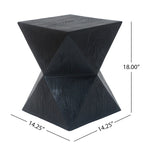 Table d'appoint carrée Moore Outdoor Modern en MGO par Christopher Knight Home - 14.00L x 14.00l x 18.00H