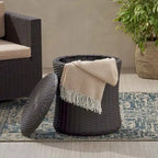 Table d'appoint de rangement en osier Simone par GDFStudio - 19L x 19P x 21H