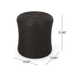 Table d'appoint de rangement en osier Simone par GDFStudio - 19L x 19P x 21H