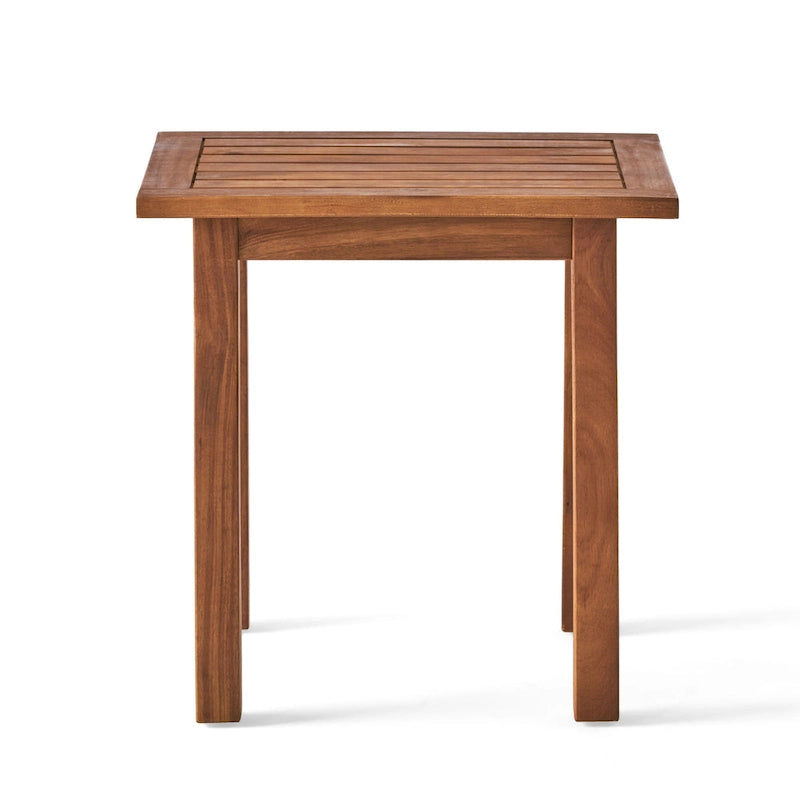 Table d'appoint d'extérieur Finethy en bois d'acacia par GDFStudio - 19W x 15D x 19,25H